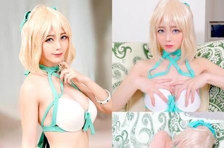『真实Cosplayer/个人拍摄』Fate/Grand Order的沖田总司从幕末时代，在此参上❣清晰可见的月经线、肉厚派皮肉穴♡敏感阴蒂被电棒直击＆后背位痉挛射精的无敌级情色自拍影像♡ FC2-PPV-4839263
